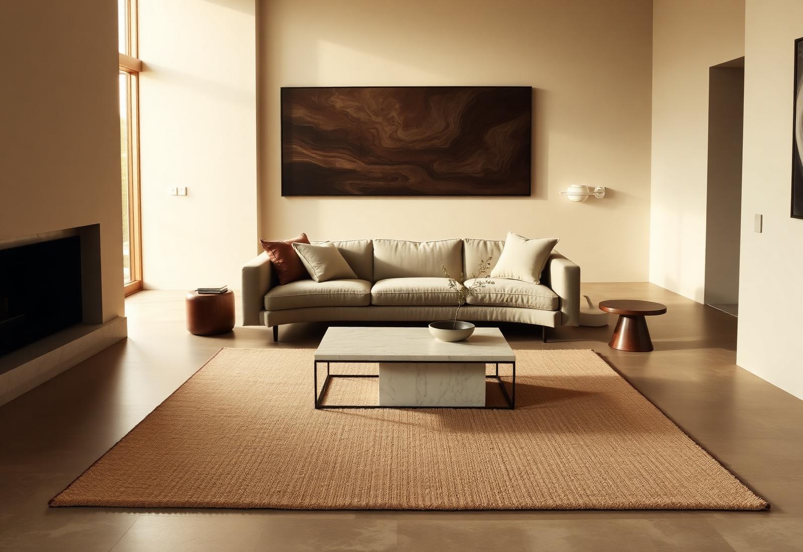 Oatmeal · Rectangle · Overlocked · 2.7 × 3.0m